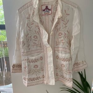 JOHNNY WAS LINEN JACKET